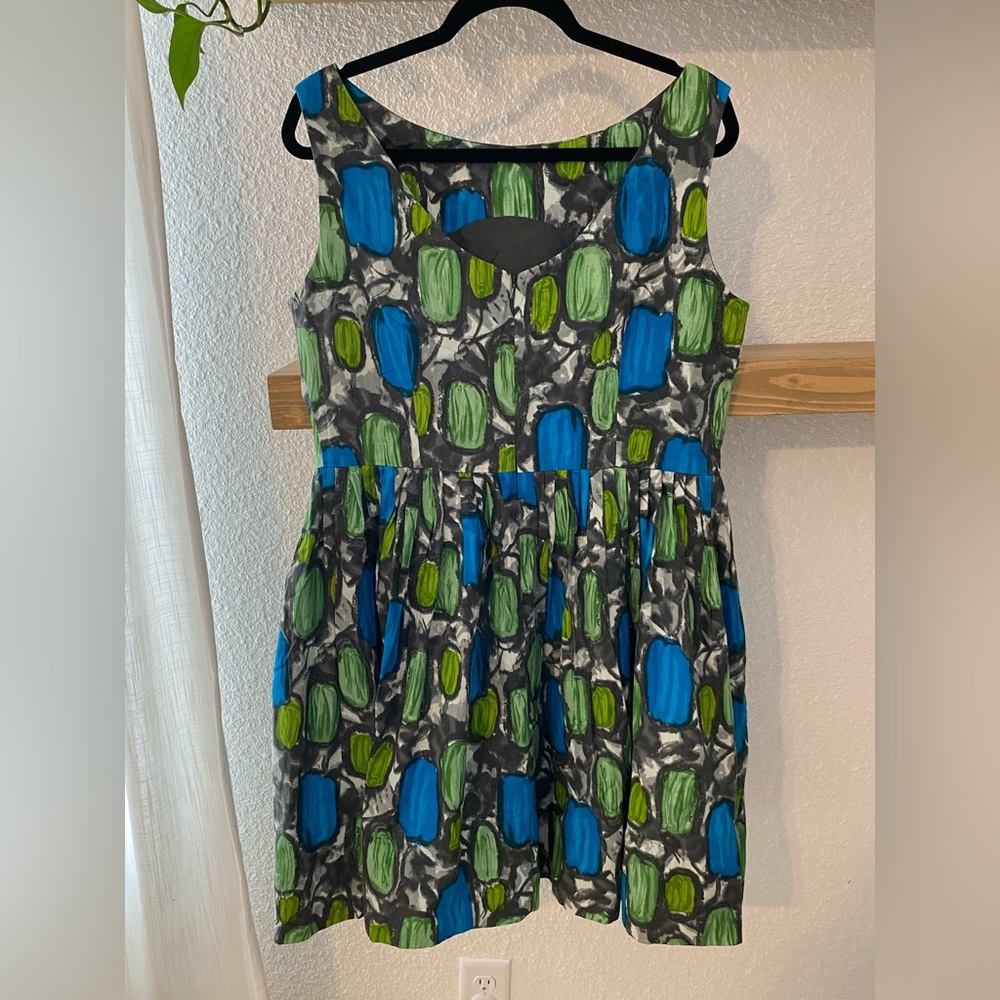 Emily & Fin Abstract Watercolor Dress